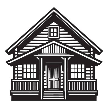 Tasarımcılar ve Mimarlar için Ayrıntılı Kütük Kabini İdeal Planı