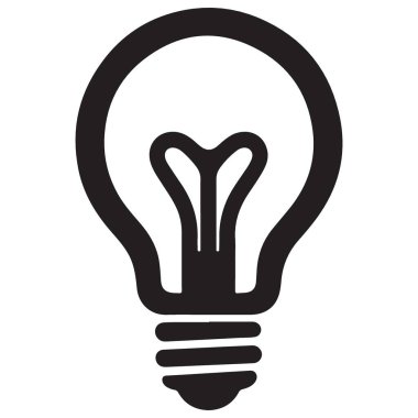 Modern Ampul Ana Hattı Vektör Simgesi Grafiği