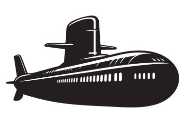 Sualtı Keşifleri ve Donanma Tasarımları için Denizaltı Silueti