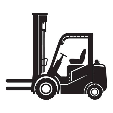 Forklift Silueti Çeşitli Endüstrilerde Kullanılan Güçlü Bir Makine