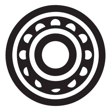 Mekanik Tasarımlar için Ayrıntılı Top Taşıyıcı Siluet Vektör İllüstrasyonu