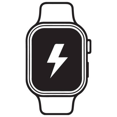 Smartwatch İllüstrasyon Simgesi Enerji Teknolojisi Aksesuar Kavramı