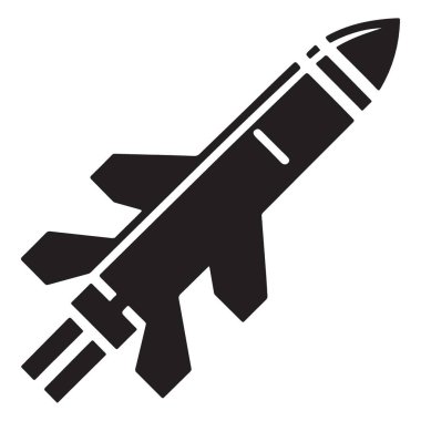 Siyah Fütürist Uzay Roketi Çizimi Siluet İcat Havacılık Tasarımı