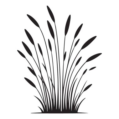 Zarif kadife kuyruk, vektör illüstrasyonuna doğa güzelliği katar.