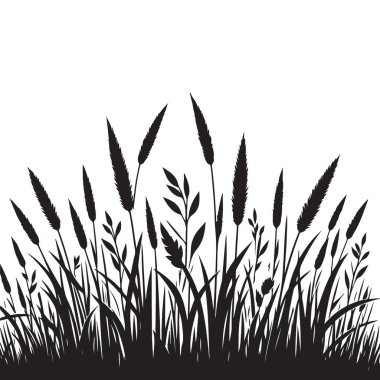 Ayrıntılı Çimen Çimeni İllüstrasyon A Tranquil Doğa Sahnesi Duvar Kağıdı