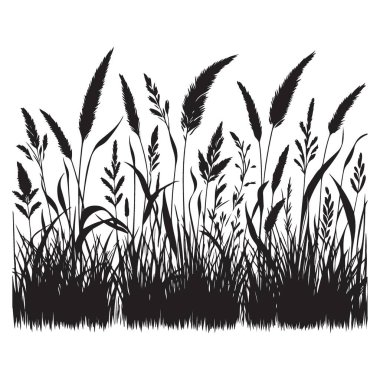 Siluet Vektör Çimeni Doğanın İlham Verdiği Tasarımlar İçin Tırmanma ResmiComment