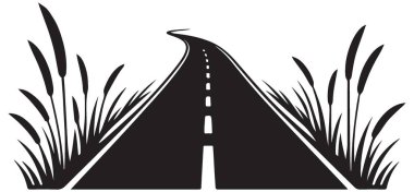 Macera Avcıları İçin Taşra Vektörü İllüstrasyonu Manzaralı Yol Gezisi