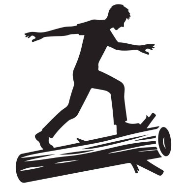 Kayıt Çizim Yeteneği ve Belirlemesi Üzerine Dengelenen Siluet Kişi