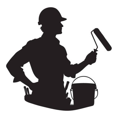 Ressam Silueti Grafiksel Ressamlık Uzmanlığı