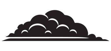 Kara Kümülüs Bulut Vektörü İlgili Hava Tasarımları İçin Harika