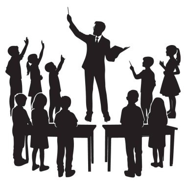 Okul Eğitimi için Sınıfta Çocuklara Siluet Öğretmek