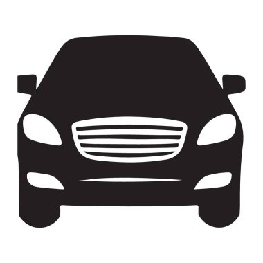 Modern Sedan Stili Arabanın Ön Görünümü