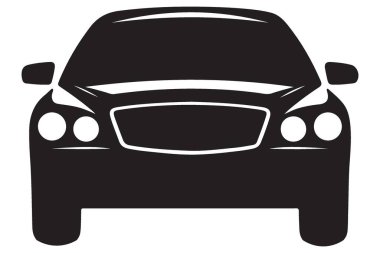 Otomotiv Tasarım ve Tanıtım için Ön Görünüm Araba Görünümü Çizimi