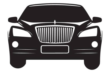 Ayrıntılı Otomobil Silüeti Modern Araç Tasarımı ve Biçimi