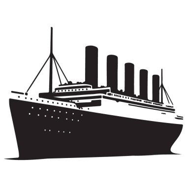 Titanik Çizimi Batmayan Gemi Silueti Yolculuğu ve Denizcilik Tarihi