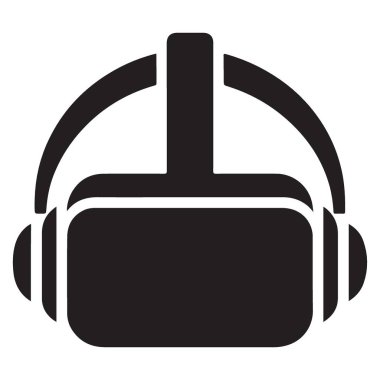 Modern Teknoloji Projeleri için Sanal Gerçeklik Kulaklığı Vektör İllüstrasyonu