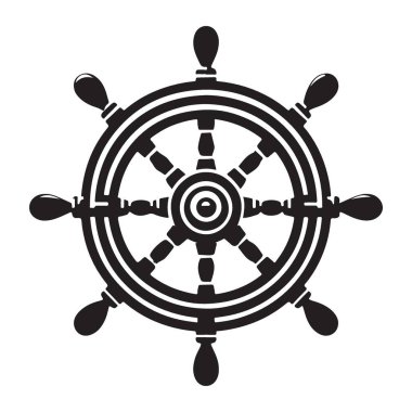 Eski Gemi Direksiyon Vektörü İllüstrasyon Denizcilik Temaları için İdeal