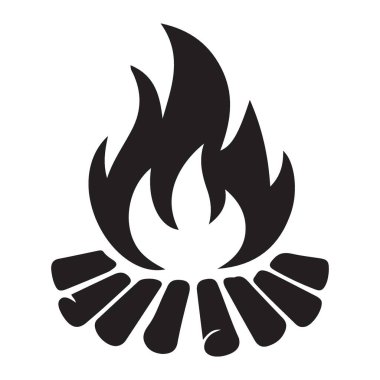 Kamp Ateşi Çizim Vektörü Tasarım Projelerine Sıcaklık Ekle