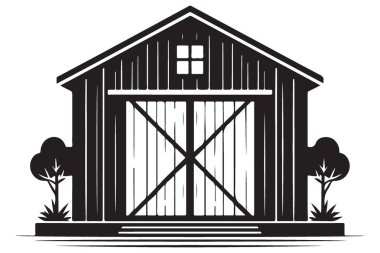 Rustic Barn Silueti Resimleri Çiftlik Temalı Tasarımlarınızı Geliştirin