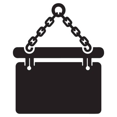 İşletme Pazarlaması için Asılı Ahşap İşaret Tahtası Vektör İllüstrasyonu