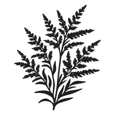 Sanatsal Projeler için Ayrıntılı Altın Çubuk Siluet Vektör İllüstrasyonu