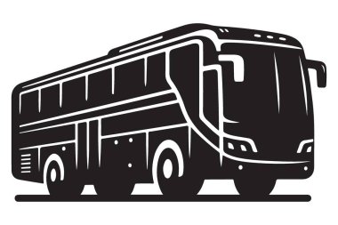 Uzun Tur Otobüs Taşımacılık Tasarımı Çiziminin Silueti