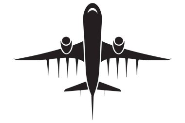 Uçak Silueti Modern Tasarım Seyahat Havacılığı Ticari Jeti