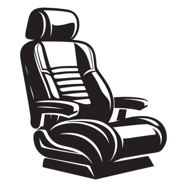 Premium Araç Koltuğu İllüstrasyonu Konforlu ve Ergonomik Araç İç Tasarımı