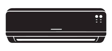 Gösterişli Siyah Klima Birimi Vektör Siluet ResimleriName