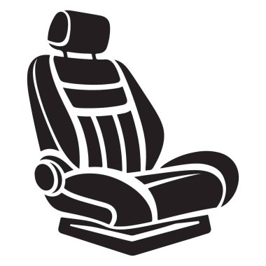 Otomotiv Konforu için Ergonomik Araba Koltuğu Tasarımı Vektör İllüstrasyonu