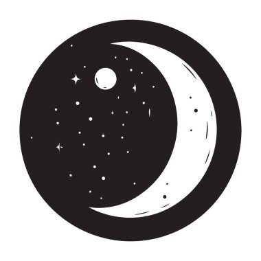 Hilal Ay ve Yıldızlar Çizim Gecesi Gökyüzü Sanatı