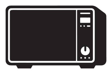 Mikrodalga fırın Vektör İllüstrasyon Mutfak Aletleri Mutfak Ekipmanı Tasarımı