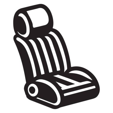 Araba Koltuğu Silüeti Vektör Resimli Araç İç Tasarımı