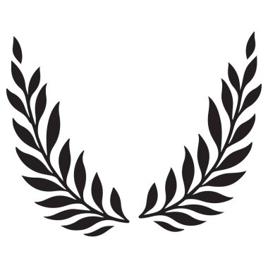 Laurel Çelengi 'nin Silueti Zafer ve Mükemmelliği simgeliyor