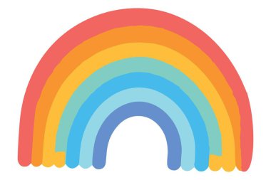 Pastel Gökkuşağı Görünümü Serin Estetik ve Nazik Cazibe