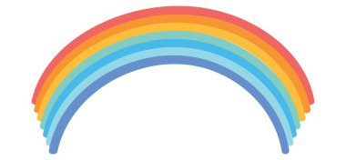 Soluk Gökkuşağı Çizimi İnce Tasarım ve Hafifletilmiş Zarafet