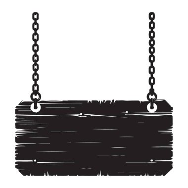 Boş Asılma İşareti Silueti A Özelleştirilebilir Görünüm Grafik Tasarımı