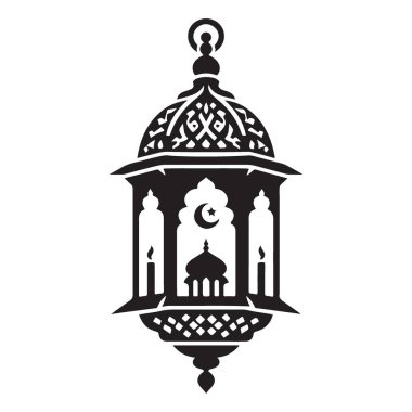 Ramazan Kareem Mübarek, festival vesilesi için geleneksel Arapça fener tasviri