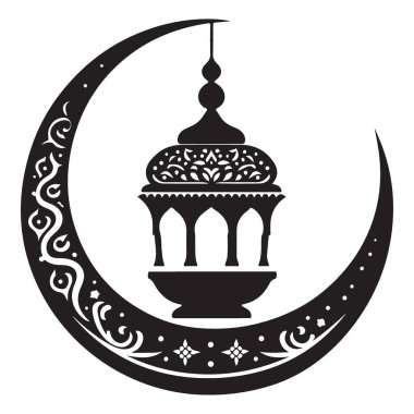 Hilal Ay Resimli Ramazan Fenerinin Zarif Silueti