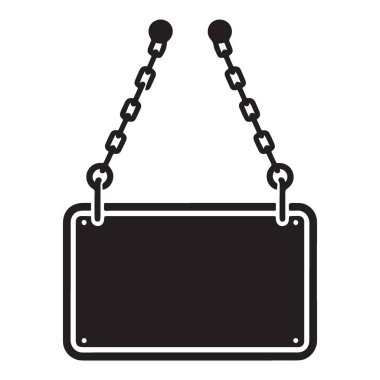 Asma Mağaza İşareti Vektör İllüstrasyon Perakende İş İmzalama Şablonu