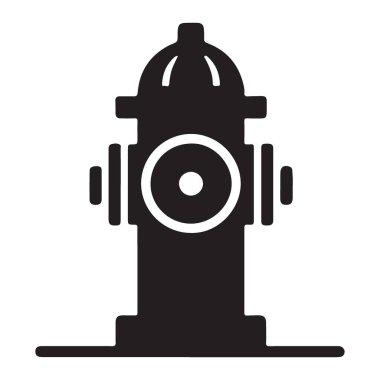 Siyah Ateş Hidranı Vektör Resimlerinin Silueti