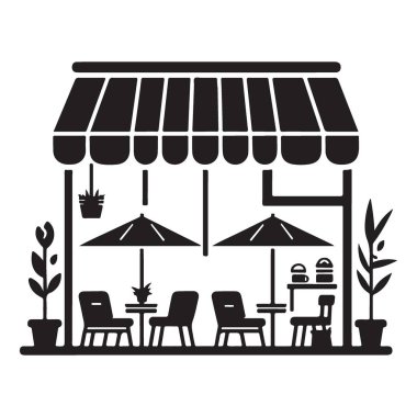 Açık kafe dükkanını, açık büfe restoranını, oturma izni olan lokantayı davet etmek.