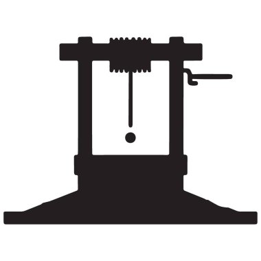 Klasik Su Kuyusu Silüet Vintage Tasarım Sanatı