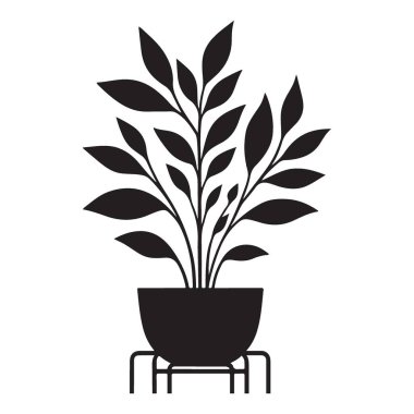 Bahçe ve Ev Dekorasyonu Fikirleri için Saklı Bitki Vektörü İllüstrasyonu