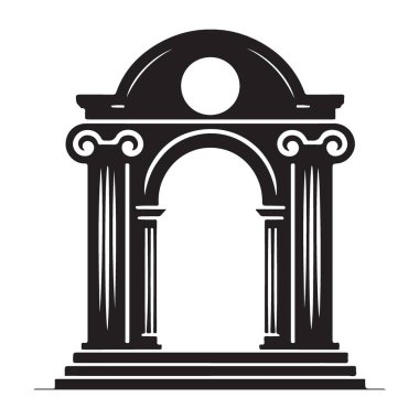 Etkileyici Klasik Archway Tasarımı Sütunlu Bir Mimari Simge