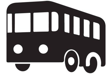 Tasarım Projeleri için Otobüs Vektörü İllüstrasyonunun Kenar Görünümü