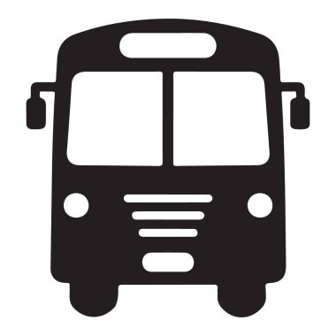 Modern Otobüs Silüeti Taşıma Vektörü Resimlerinin Öngörünümü