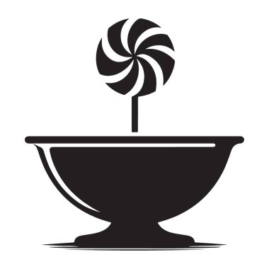 Tatlı Şeker Silueti Resim Tedavi Lolipopu Bowling Tasarımı