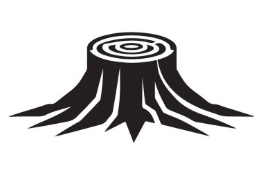 Ağaç Damlası Silueti Resimleri Minimalist Tasarım Ormanı Simgesi