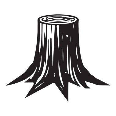 Ağaç Damlası Vektör Silueti Tasarım Projeleri için Çizim Kaynağı